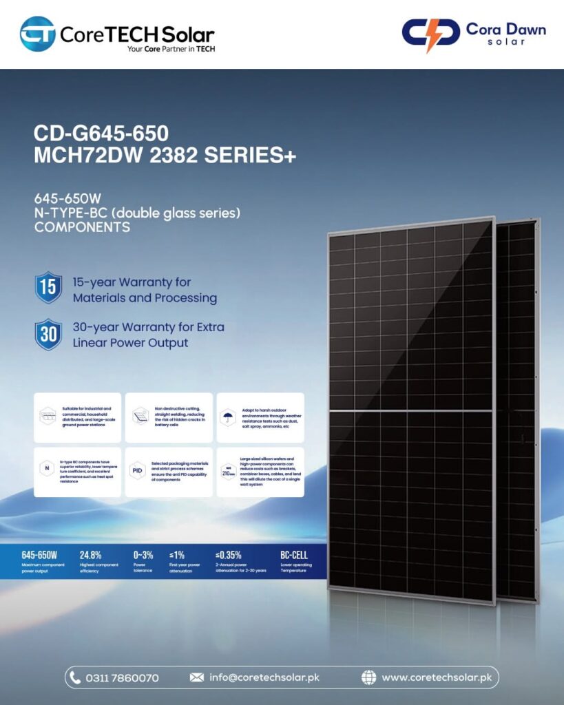 Cora Dawn Solar 650W