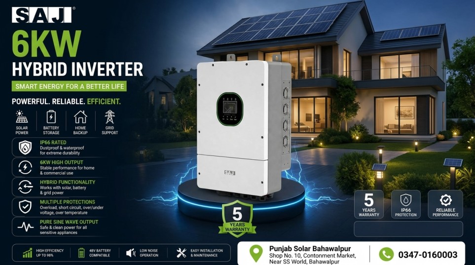 SAJ 6kW Hybrid Inverter
