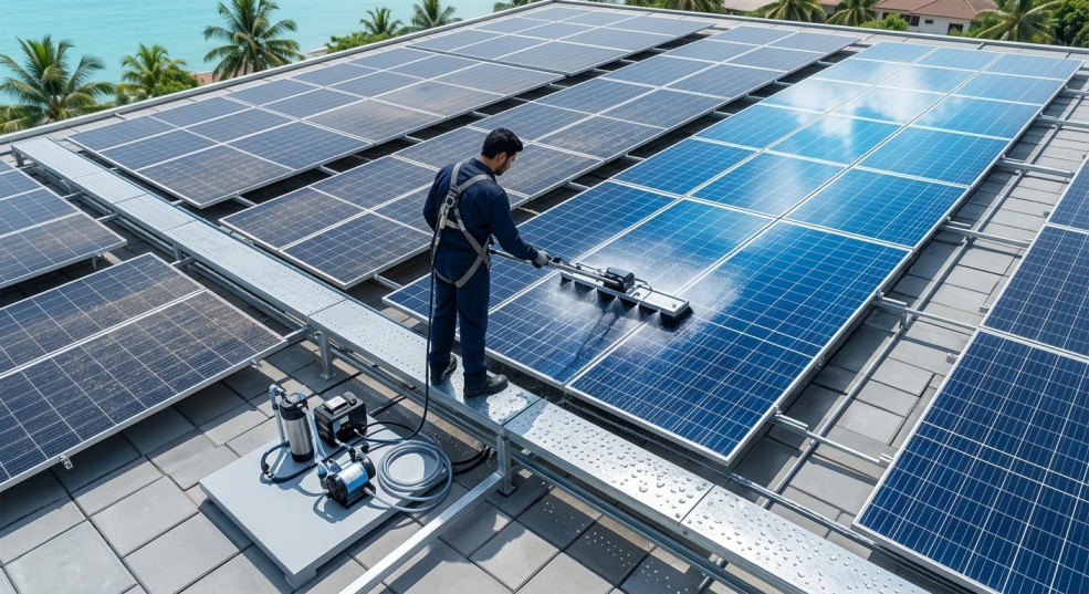 Solar Panel Cleaning & Maintenance