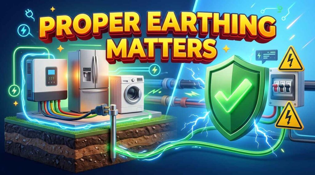 Why Proper Earthing Matters for Inverters, Appliances & Electrical Systems