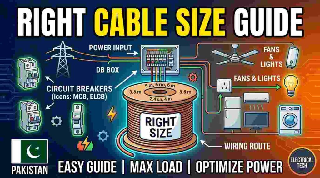 How to Choose the Right Electrical Cable Size for Your Home in Pakistan