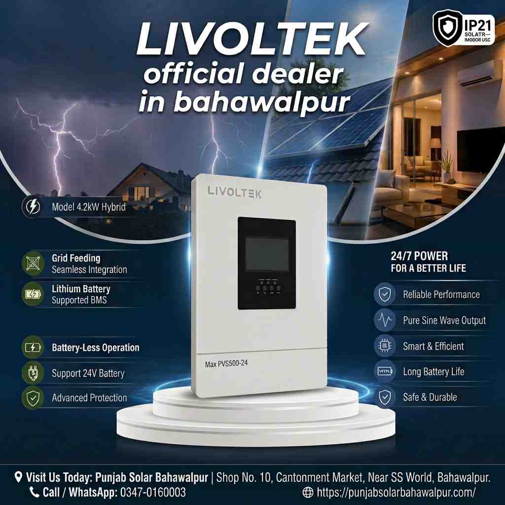 Livoltek 4.2kW Hybrid Solar Inverter – Price, Features & Specifications in Pakistan