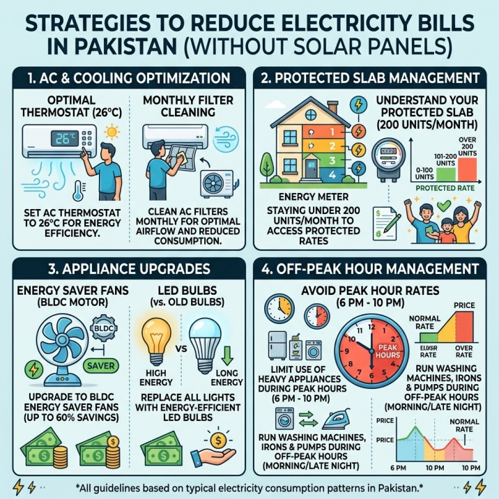 How to Reduce Your Electricity Bill in Pakistan Without Buying Solar Panels