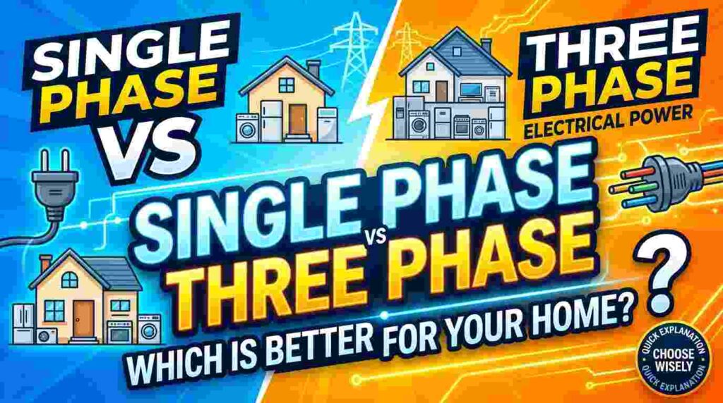 Single Phase vs Three Phase Electricity – Which One Is Better for Your Home?